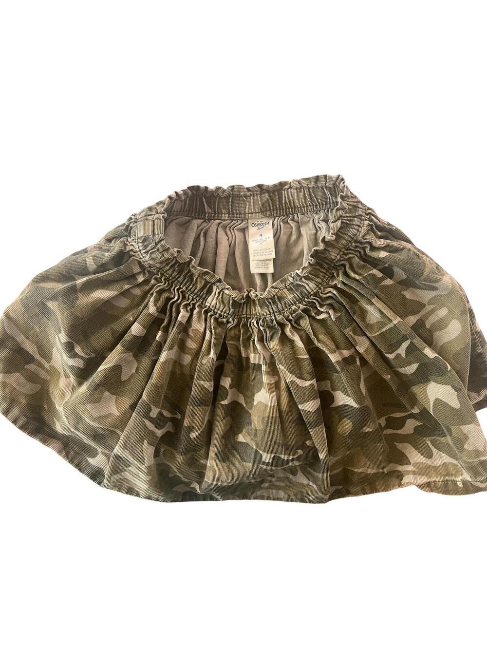 OshKosh Girls Camo Skirt sz 4